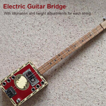 Schachtel-Elektrische Gitarre Brücke Schwarz 3-String Ersatz Langlebige Teile