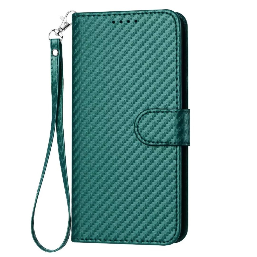 Case For Iphone 13 Premium Leather Embossed Wallet Folio With Card Holder Slots Flip Stand Dark Green 9084446309614