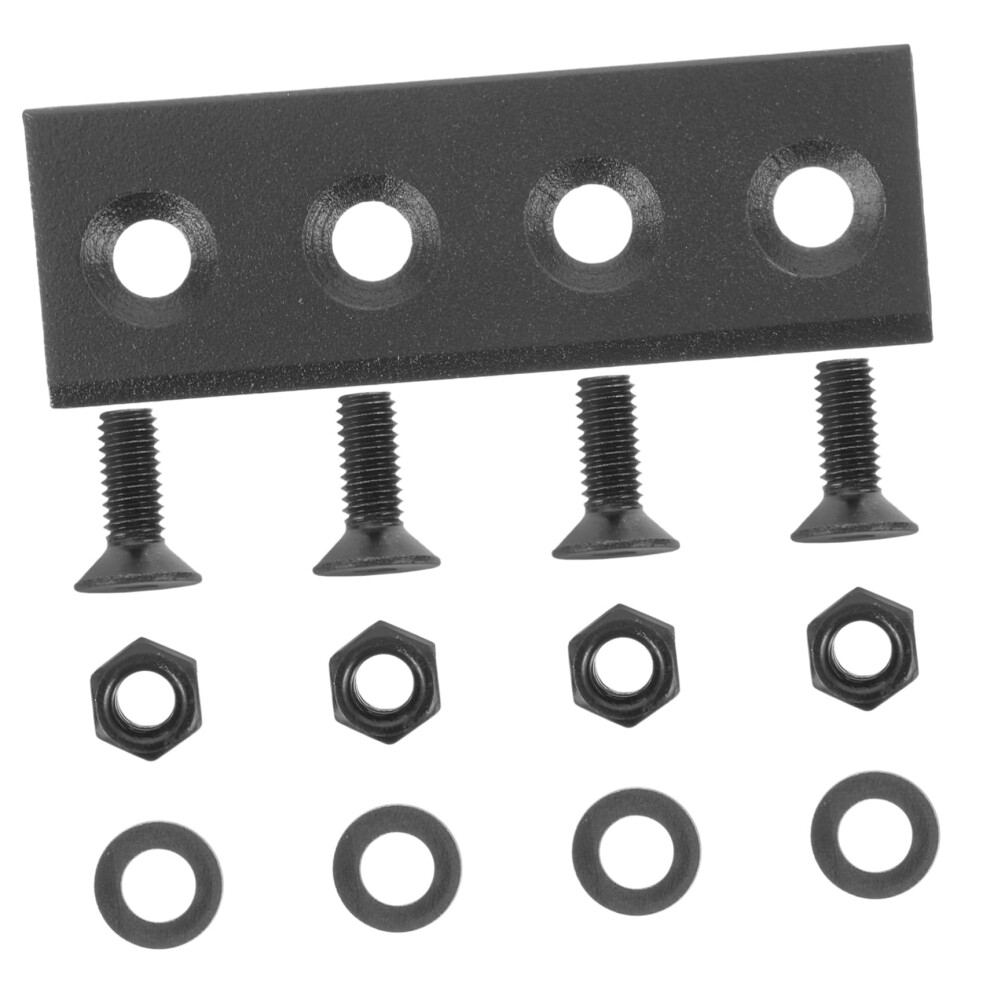 Barn Door Track Connector, Metal Sliding Door Hardware, Smooth Burr Surface, Flat Gasket Design, Stable Installation 9393856208838