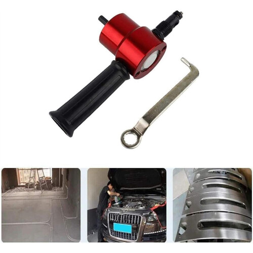 Double Head Nibble Nibbler Saw Cutter Drill Attachment Tool For Sheet Metal Cutting 1