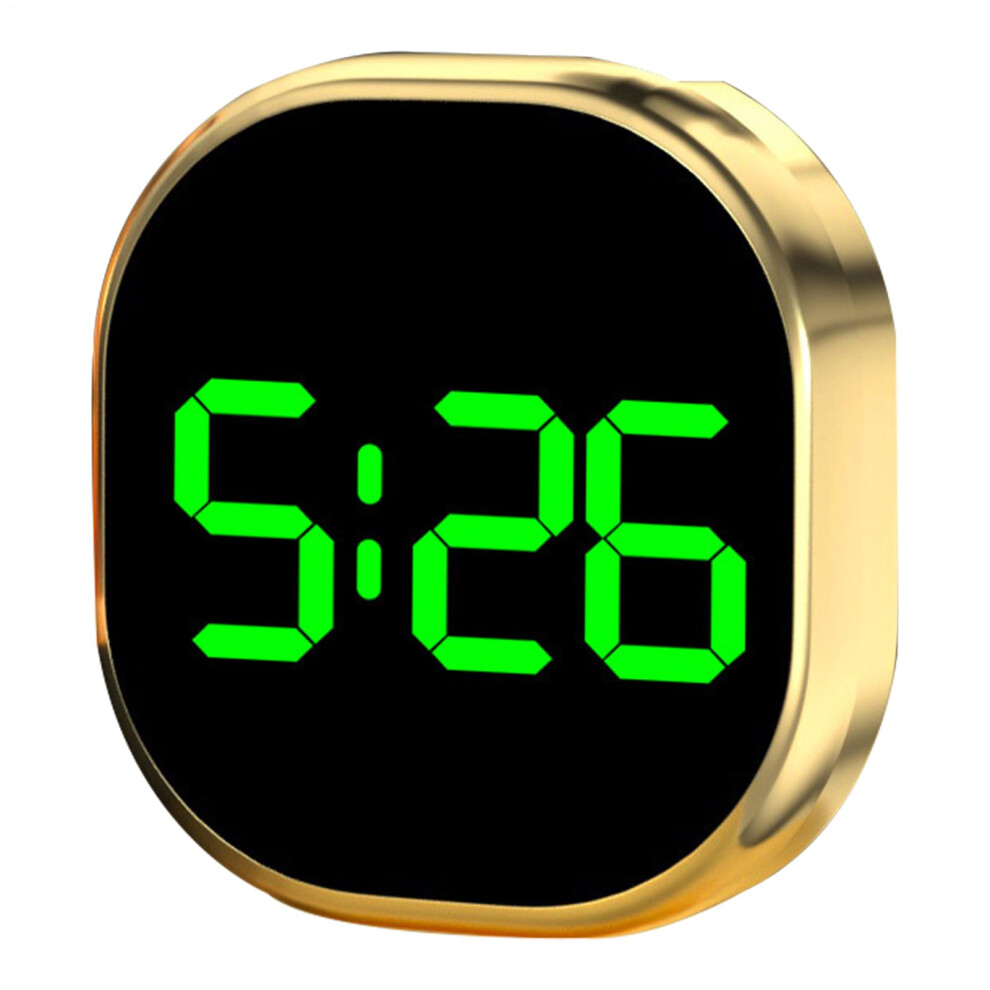 Car Clocks For Dash Stick-On Vehicle Clock With Lcd Time Display Dashboard Watch For Car And Truck Desk Table Green/Light 9354506168759