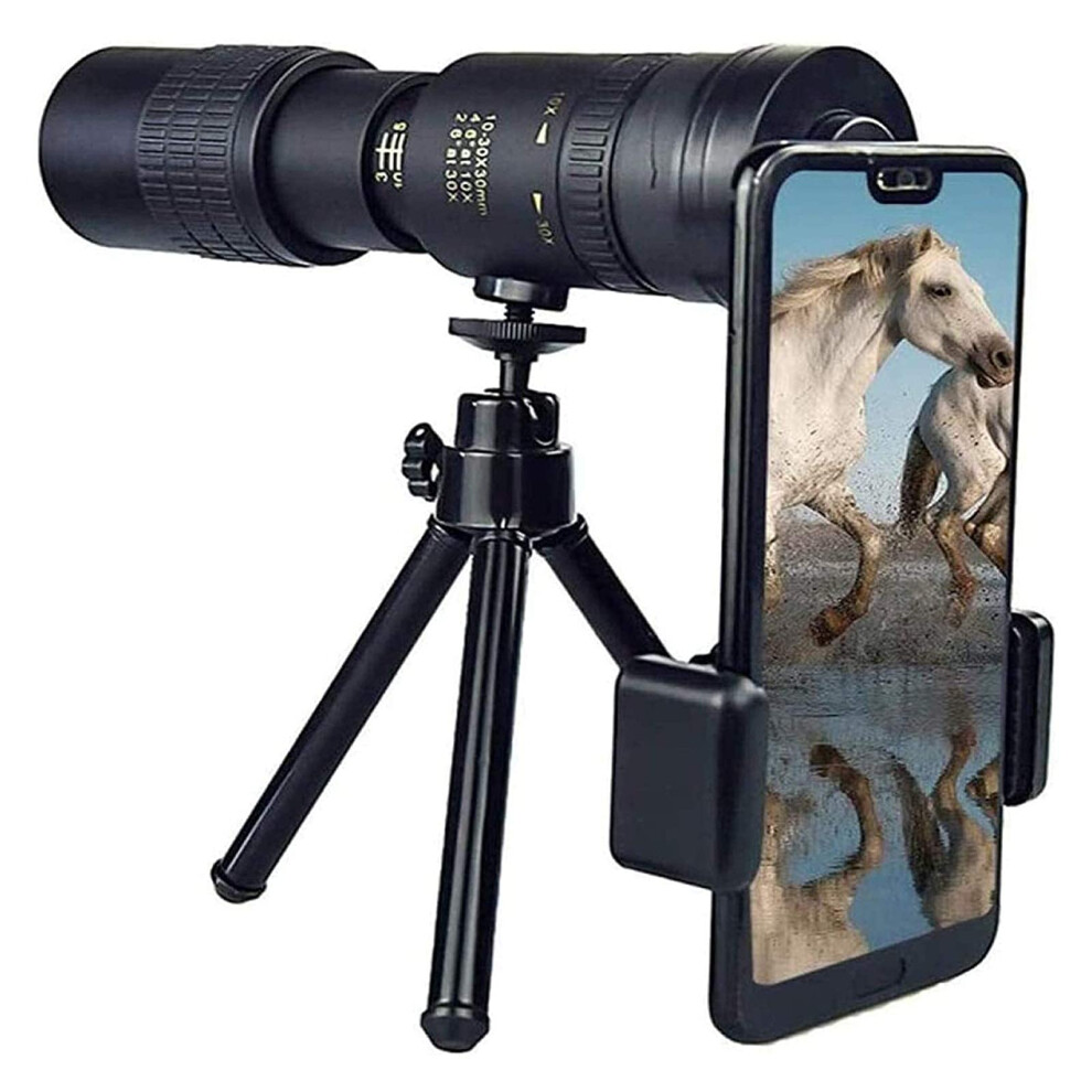 Monocular Telescopes 4K Telephoto Zoom 40Mm 10-300X Travel Monocular Bird Watching With Phone Holder And Tripod 9016109302021