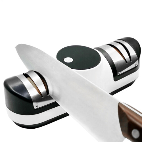 Electric Knives Sharpener, 3-Speed USB Rechargeable Handheld Knife Sharpener With LED Display, Quiet Operation