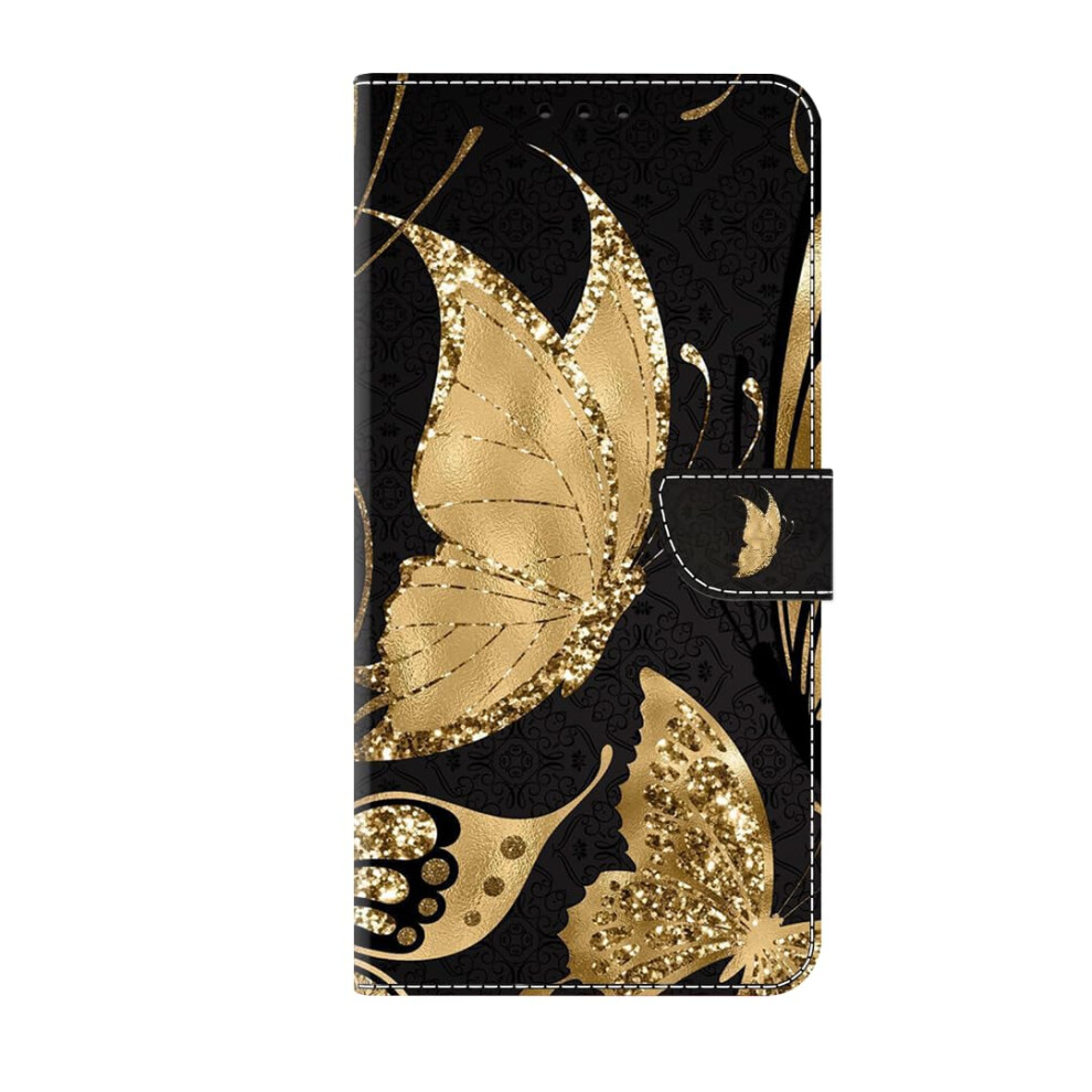 Case For Samsung Galaxy Xcover 7 Magnetic Pu Leather Wallet Stand Cover With Card Holder Shockproof Butterfly Golden 9084446310900