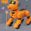 2.4G Voice Control RC Robot Dog, Programmable 3.7V 600mAh, Light & Sound 10