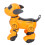 2.4G Voice Control RC Robot Dog, Programmable 3.7V 600mAh, Light & Sound 15