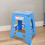 Portable Plastic Dots Folding Step Stool Anti-slip Adults Chair (#2) 5