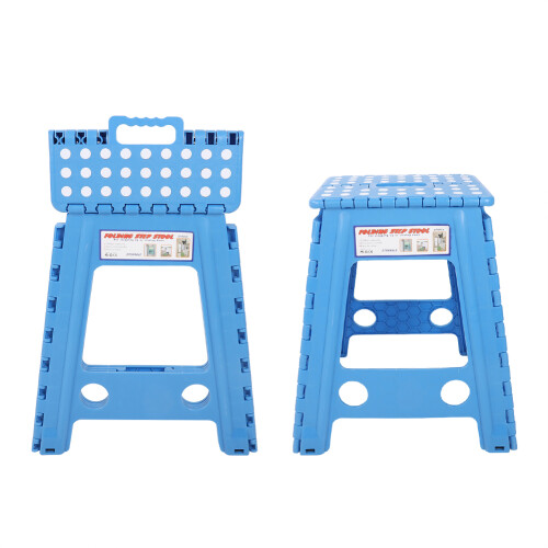Portable Plastic Dots Folding Step Stool Anti-slip Adults Chair (#2) 1