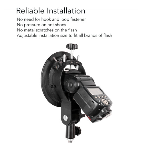 Versatile S Type Bracket with Bowens Mount - Ideal for Studio Use 2