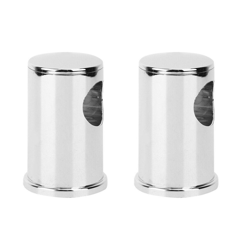 2Pcs Silver White Abs Shower Rail Bracket Base Bathroom 685922019073
