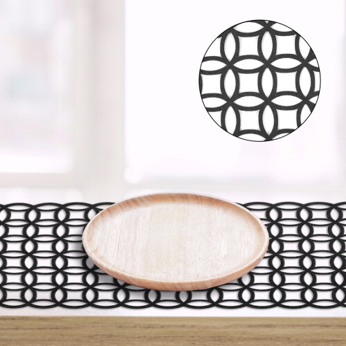 Modern European Table Runner for Wedding Gray 2