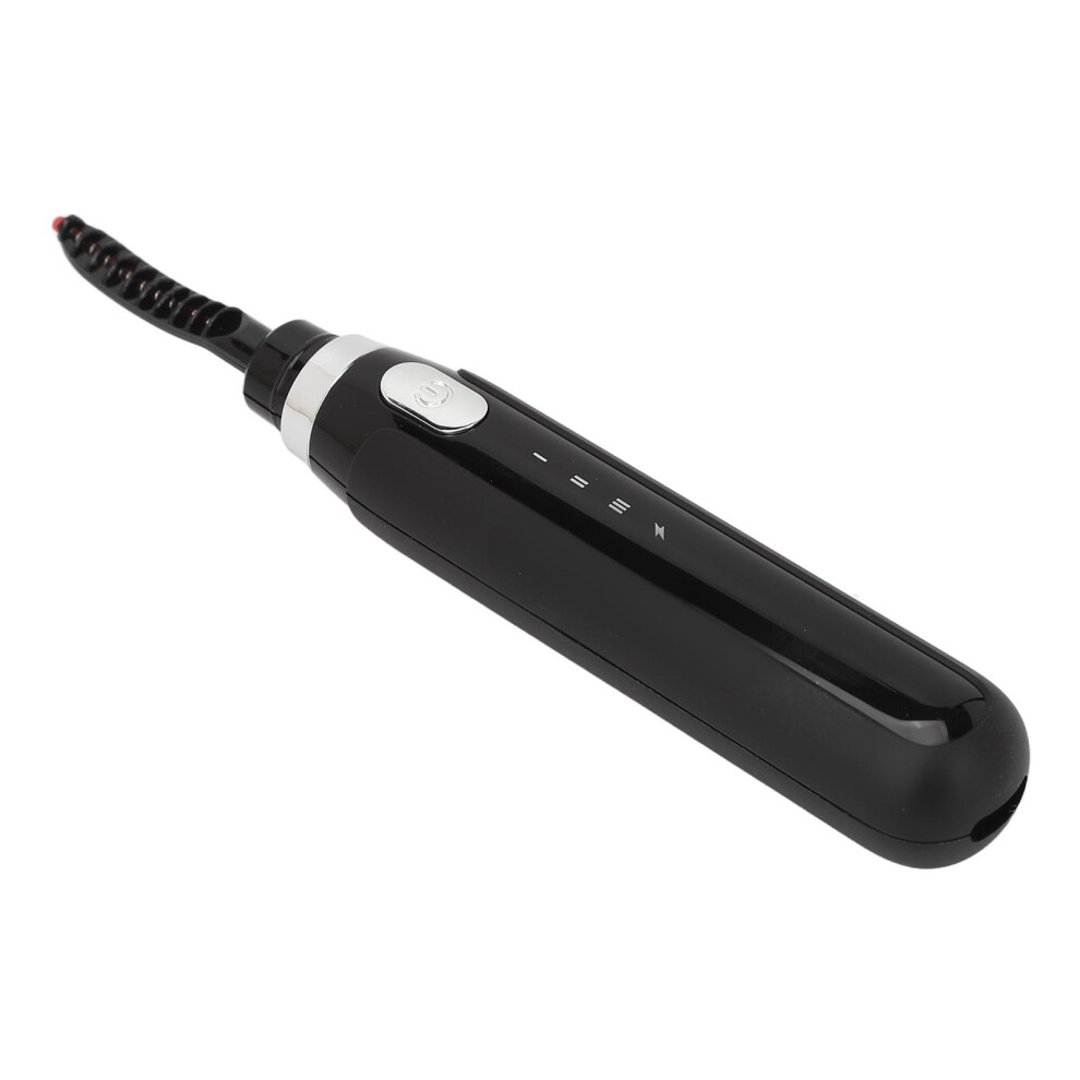 Heated Eyelash Curler Professional 3 Gears Rechargeable Black