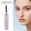 Compact Heated Eyelash Curler with 3 Adjustable Temps USB Charge Purple 6