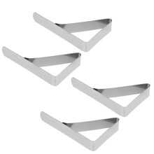 4pcs Windproof Stainless Steel Tablecloth Clips
