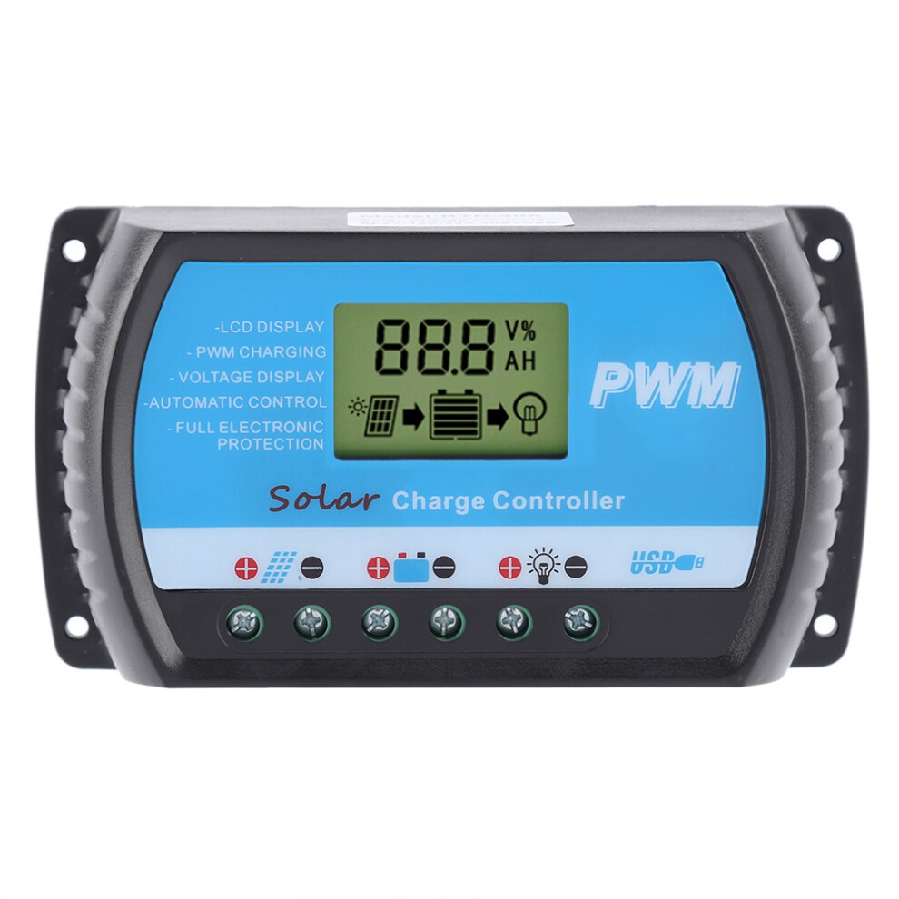 12V 24V Pwm Solar Controller Lcd Usb 10A 685922054289