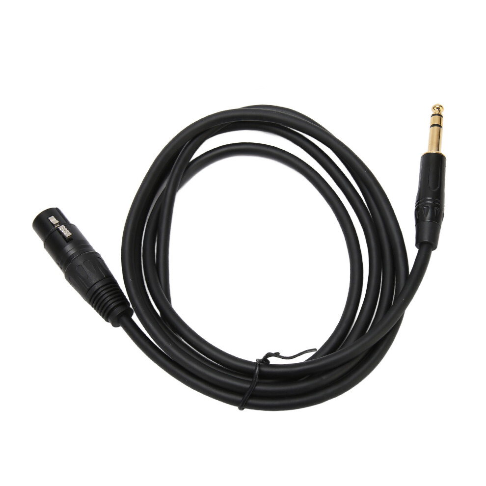 Durable Xlr 3Pin Female To 1/4 Inch Trs 6.35Mm Cable 1.8M Balanced Audio 6931352346369