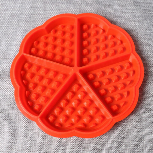 Premium Silicone Heart Waffle Maker Kids DIY Cake Mold 1