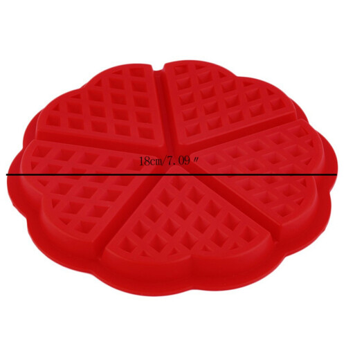 Premium Silicone Heart Waffle Maker Kids DIY Cake Mold 2