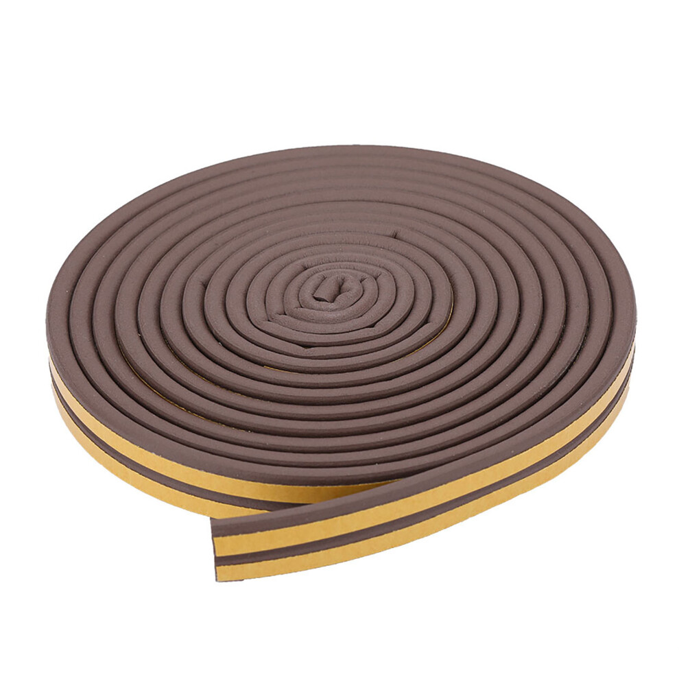 9*6Mm Self Adhesive Soundproof Seal Strip Brown 5M 685922076861