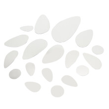 Oval Acrylic Mirror Wall Sticker DIY Frameless Decor