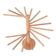 Collapsible Wooden Pasta Drying Rack 18 Bars Noodle Stand Dryer