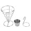 French Fries Display Stand Cone Snack Basket (Single Cup) 1