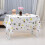 PVC Waterproof Table Cover Cloth Beige 4