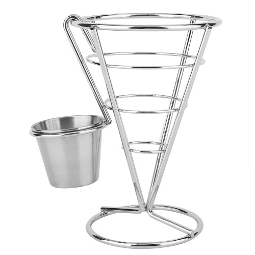 French Fries Display Stand Cone Snack Basket (Single Cup) 1
