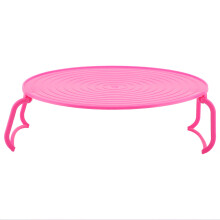 Plastic Microwave Steaming Rack Cooking Tray (Red)