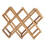 Foldable Wooden Wine Rack 10 Bottles Organizer Display Shelf 1