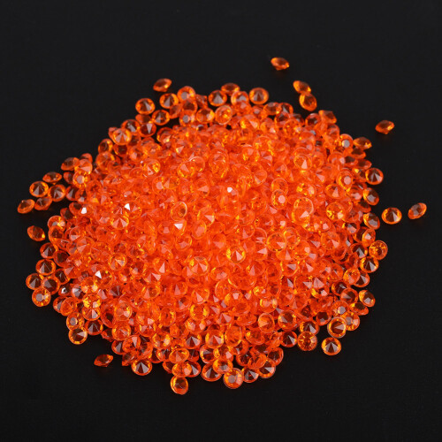 2000pcs Wedding Scatter Crystal Acrylic Confetti (Orange) 1