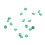 5000pcs 3mm Transparent Diamond Confetti Wedding Green 3