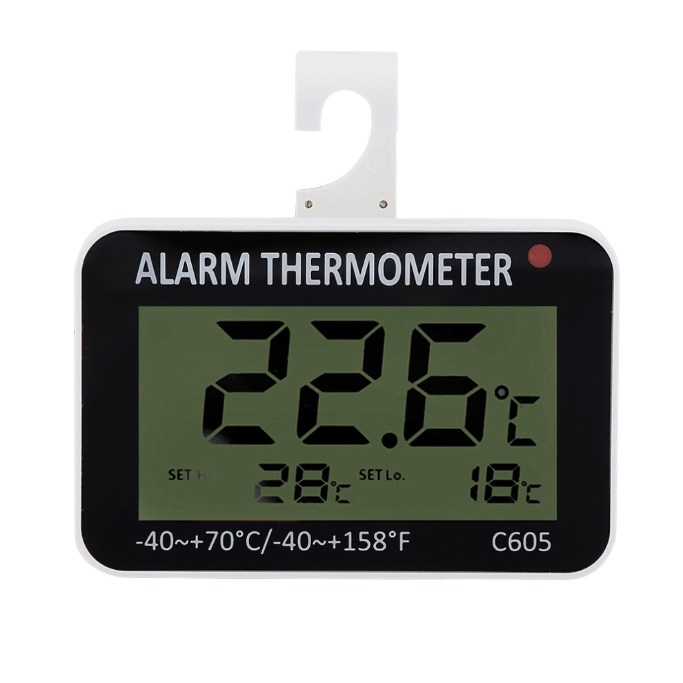 Large LCD Refrigerator Thermometer with Rack