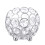 Crystal Tea Light Holder Silver 8cm 1