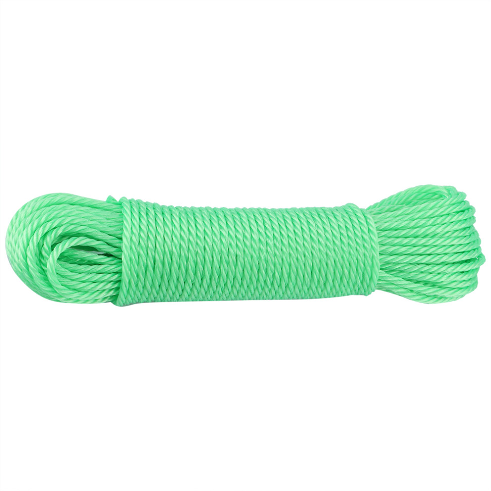 20M Nylon Clothesline Rope Garden Camping (Green) 685922086099