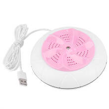 Portable Mini Ultrasonic Laundry Washer Cleaner Pink