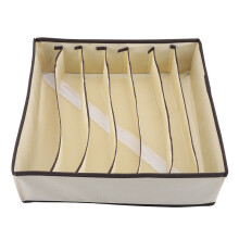 Foldable Divider Storage Box Bra Underwear Sock 7 Grids