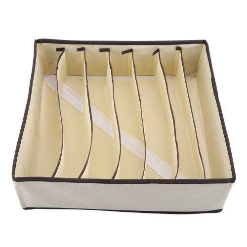 Foldable Divider Storage Box Bra Underwear Sock 7 Grids