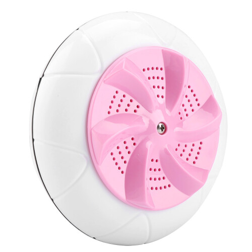 Portable Mini Ultrasonic Laundry Washer Cleaner Pink 2