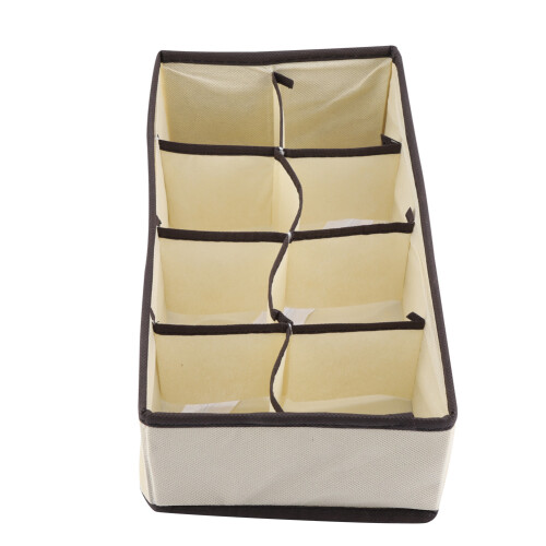 Portable Foldable Divider Storage Box for Bra Underwear Sock(8 Grids) 2