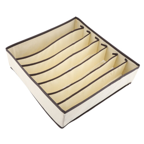 Foldable Divider Storage Box Bra Underwear Sock 7 Grids 1