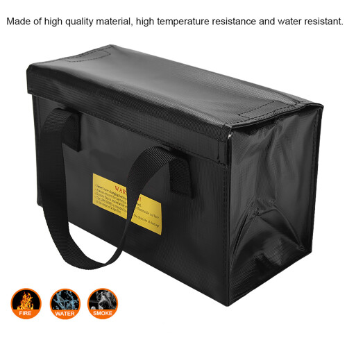 Explosionproof Lipo Battery Safe Bag Large Storage(Black) 2