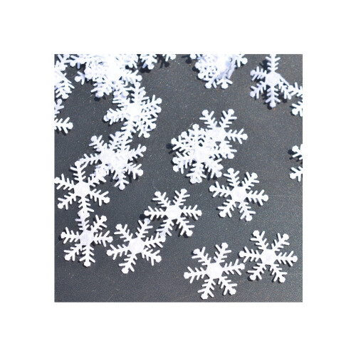 300pcs Snowflake Wedding Party Confetti White 2