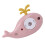 Versatile Pink Whale Bath Thermometer - Quick Temp Read Baby Safe 9