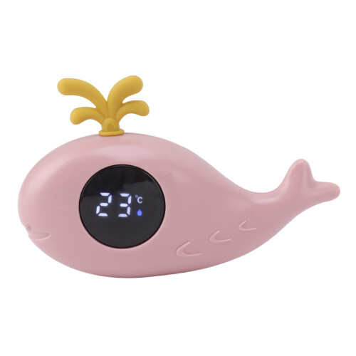 Versatile Pink Whale Bath Thermometer - Quick Temp Read Baby Safe 1