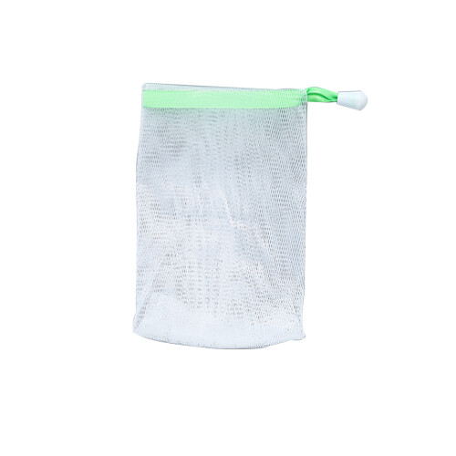 Schaumnetz Seife Kordelzug Nylon Grün