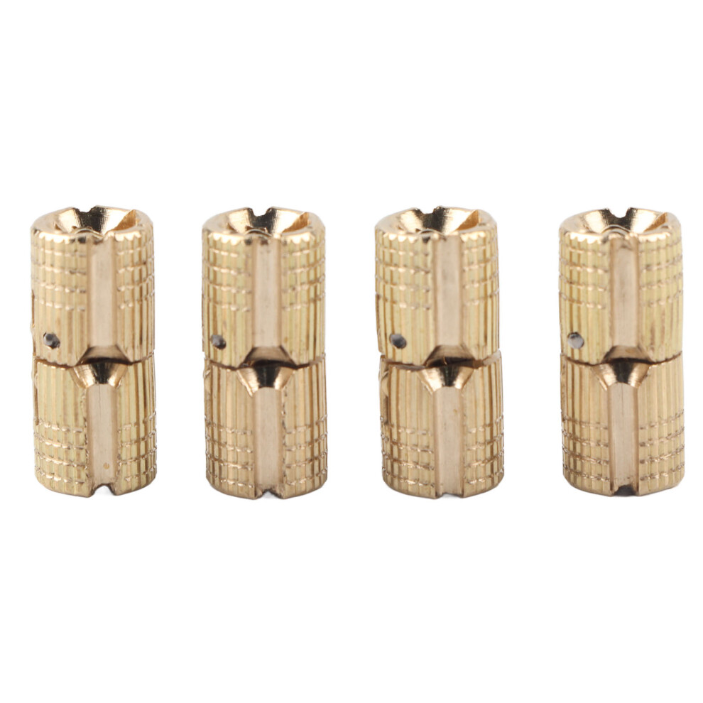 4Pcs Copper Brass Cabinet Hinge 8mm 180 Opening Angle