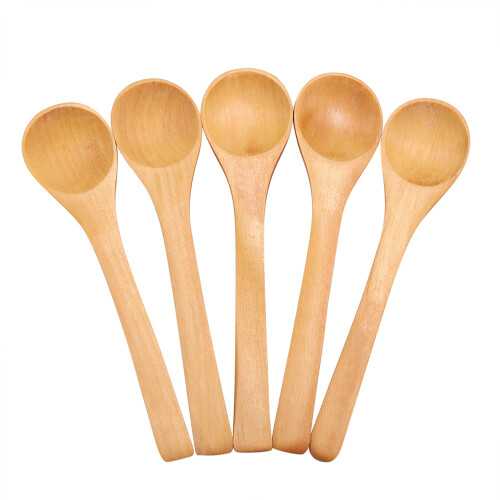 30pcs Mini Wooden Children Spoon Kitchen Tool 1