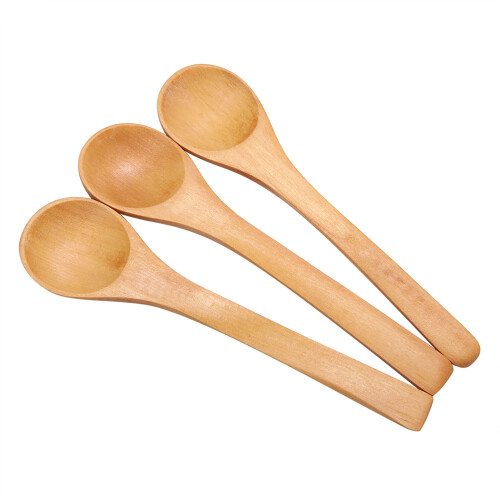 30pcs Mini Wooden Children Spoon Kitchen Tool 2