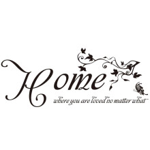 English Letters Wall Decal Bedroom Living Room TV Sticker
